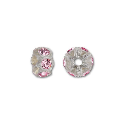 PRESTIGE Crystal, #4720 Transparent Plastic Rondelle Spacer Bead 5.5mm/PP14, Light Rose