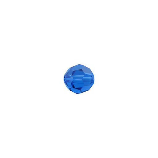 PRESTIGE Crystal, #5000 Swarovski Round Bead 4mm, Capri Blue (1 Piece)