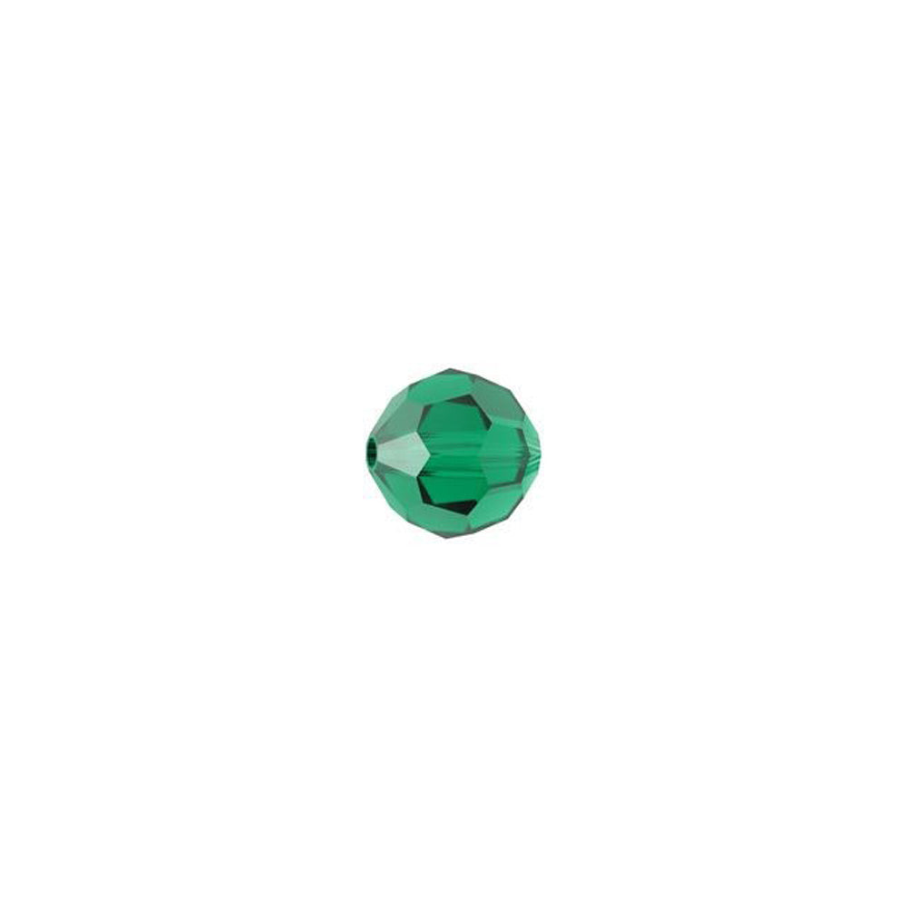 PRESTIGE Crystal, #5000 Swarovski Round Bead 4mm, Emerald (1 Piece)