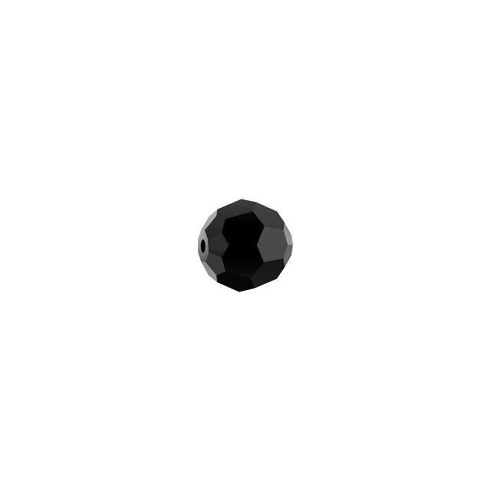 PRESTIGE Crystal, #5000 Round Bead 4mm, Jet (1 Piece)