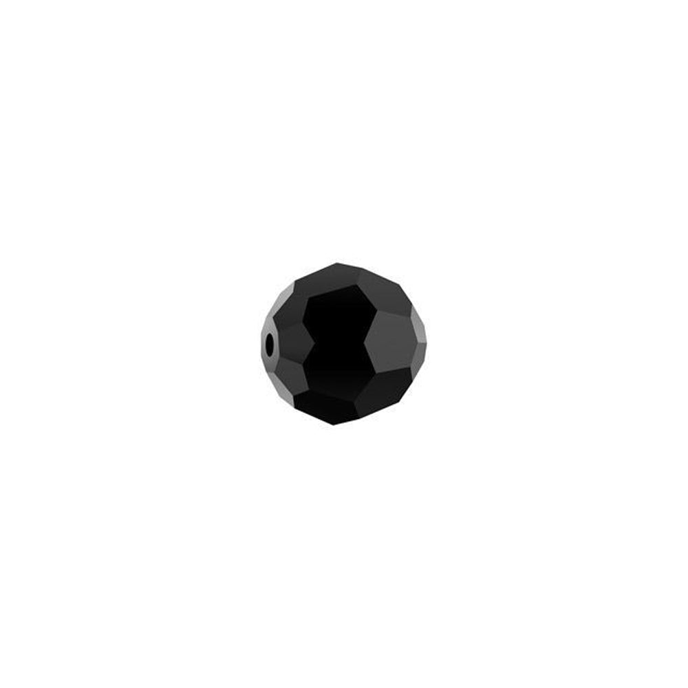 PRESTIGE Crystal, #5000 Round Bead 5mm, Jet (1 Piece)