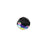 PRESTIGE Crystal, #5000 Round Bead 6mm, Jet AB (1 Piece)