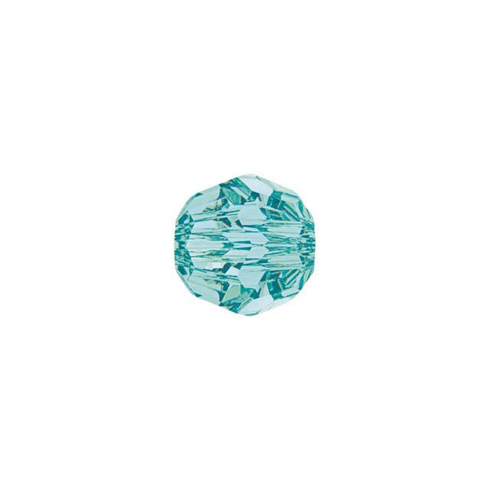 PRESTIGE Crystal, #5000 Swarovski Round Bead 6mm, Light Turquoise (1 Piece)