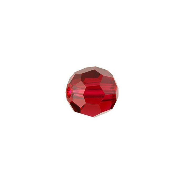 PRESTIGE Crystal, #5000 Swarovski Round Bead 6mm, Scarlet (1 Piece)