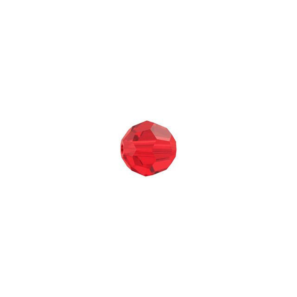 PRESTIGE Crystal, #5000 Round Bead 4mm, Light Siam (1 Piece)