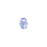 PRESTIGE Crystal, #5040 Briolette Bead 8mm, Light Sapphire Shimmer 2X (1 Piece)
