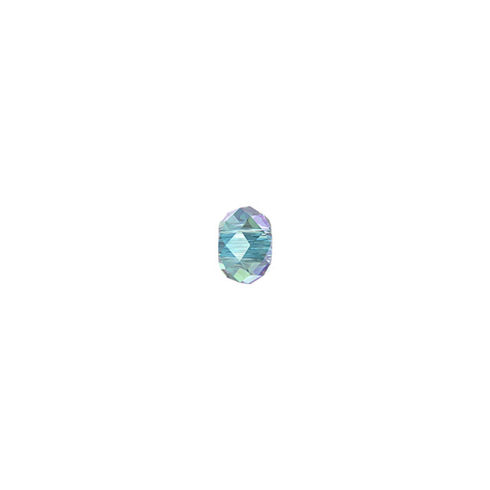 PRESTIGE Crystal, #5042 Briolette XL Hole Bead 8mm, Aqua Shimmer 2X (1 Piece)