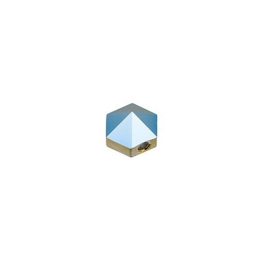 PRESTIGE Crystal, #5060 Hexagon Spike 1-Hole Bead 5.5mm, Metallic Blue (1 Piece)