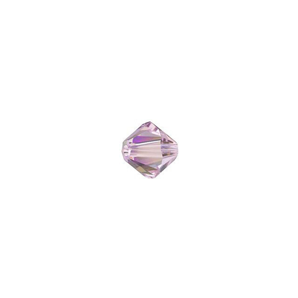 PRESTIGE Crystal, #5328 Bicone Bead 4mm, Light Amethyst Shimmer (1 Piece)