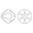 PRESTIGE Crystal, #5328 Bicone Bead 3mm, Aquamarine (1 Piece)