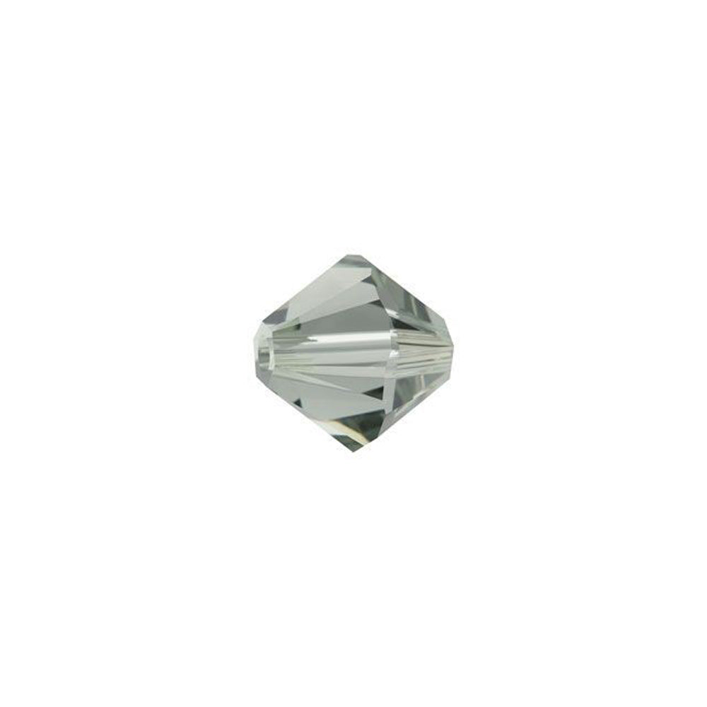 PRESTIGE Crystal, #5328 Swarovski Bicone Bead 6mm, Black Diamond (1 Piece)