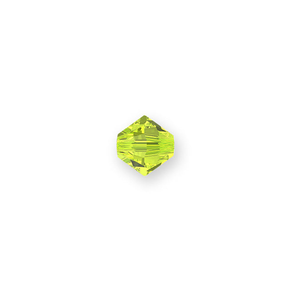 PRESTIGE Crystal, #5328 Bicone Bead 5mm, Citrus Green (1 Piece)