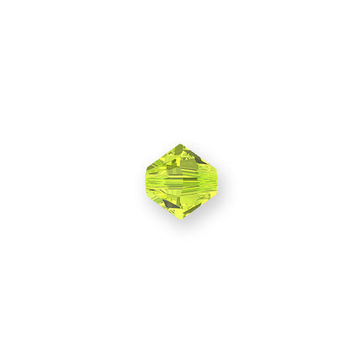 PRESTIGE Crystal, #5328 Bicone Bead 5mm, Citrus Green (1 Piece)