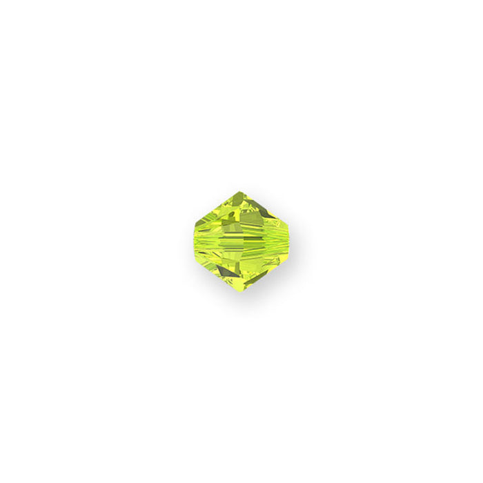 PRESTIGE Crystal, #5328 Bicone Bead 5mm, Citrus Green (1 Piece)