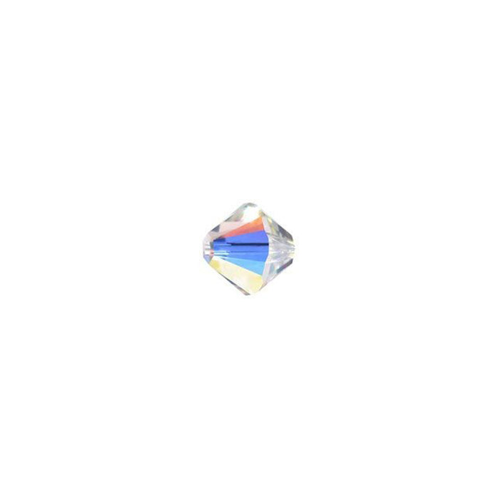 PRESTIGE Crystal, #5328 Swarovski Bicone Bead 4mm, Crystal AB (1 Piece)