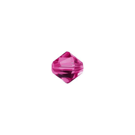 PRESTIGE Crystal, #5328 Swarovski Bicone Bead 5mm, Fuchsia (1 Piece)