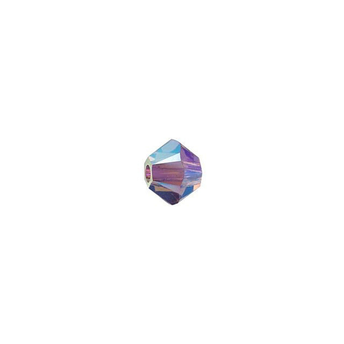 PRESTIGE Crystal, #5328 Bicone Bead 4mm, Iris AB 2X (1 Piece)