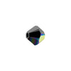 PRESTIGE Crystal, #5328 Bicone Bead 6mm, Jet AB (1 Piece)