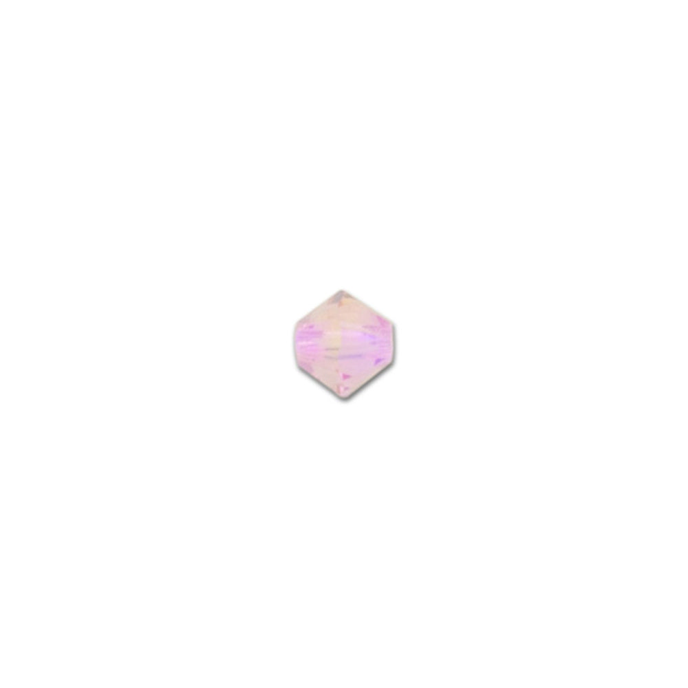 PRESTIGE Crystal, #5328 Bicone Bead 4mm, Light Rose Shimmer 2X (1 Piece)