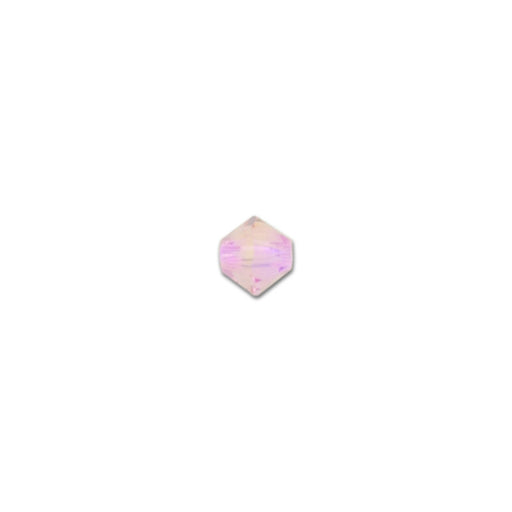 PRESTIGE Crystal, #5328 Bicone Bead 4mm, Light Rose Shimmer 2X (1 Piece)