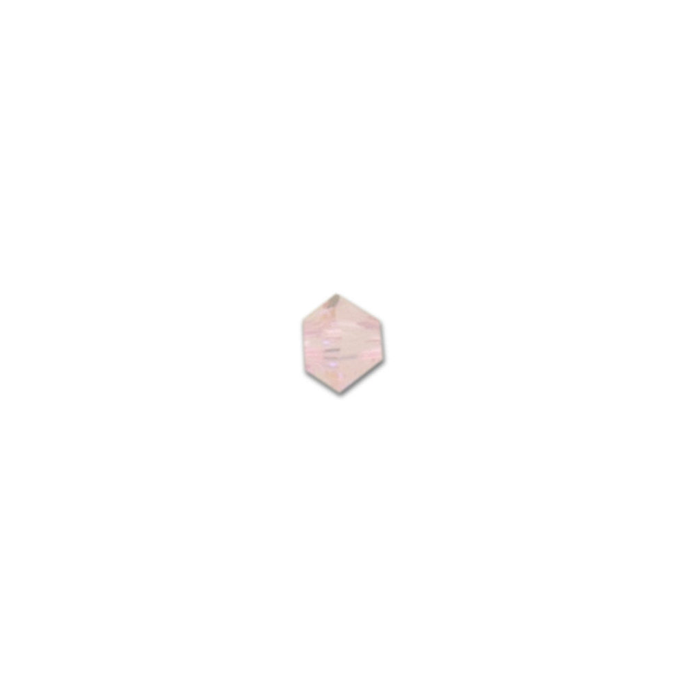 PRESTIGE Crystal, #5328 Swarovski Bicone Bead 3mm, Light Rose Shimmer (1 Piece)