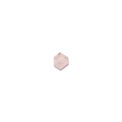 PRESTIGE Crystal, #5328 Swarovski Bicone Bead 3mm, Light Rose Shimmer (1 Piece)