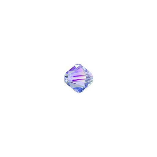PRESTIGE Crystal, #5328 Bicone Bead 4mm, Light Sapphire Shimmer 2X (1 Piece)