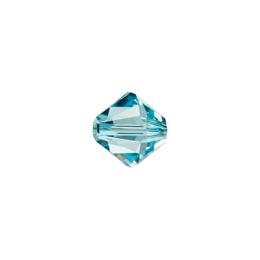PRESTIGE Crystal, #5328 Swarovski Bicone Bead 6mm, Light Turquoise (1 Piece)