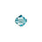 PRESTIGE Crystal, #5328 Swarovski Bicone Bead 6mm, Light Turquoise (1 Piece)