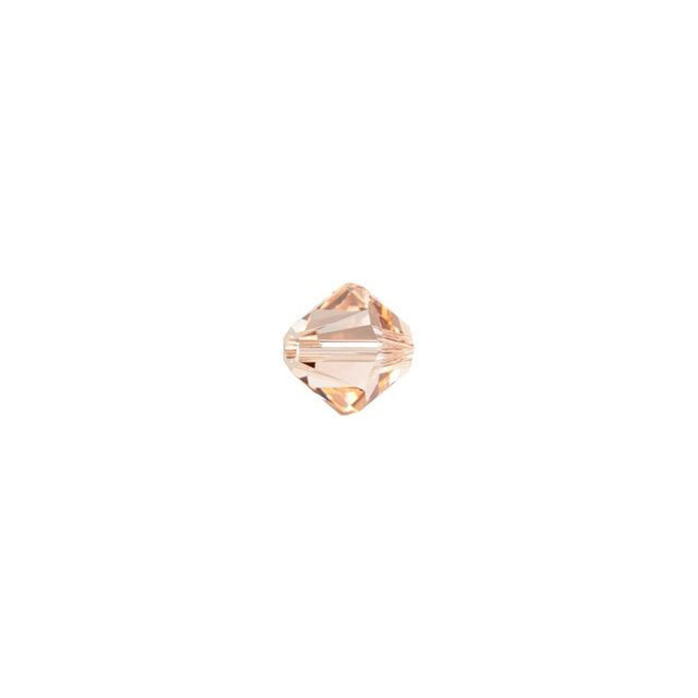 PRESTIGE Crystal, #5328 Bicone Bead 4mm, Light Peach (1 Piece)