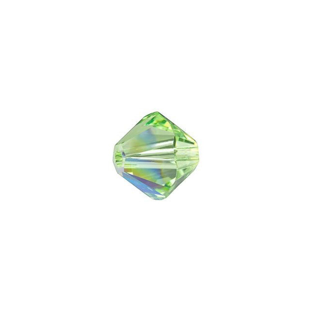 PRESTIGE Crystal, #5328 Bicone Bead 6mm, Peridot Shimmer (1 Piece)