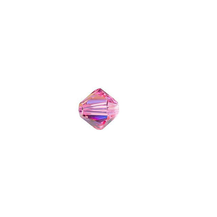 PRESTIGE Crystal, #5328 Bicone Bead 4mm, Rose Shimmer (1 Piece)