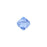 PRESTIGE Crystal, #5328 Bicone Bead 6mm, Light Sapphire (1 Piece)