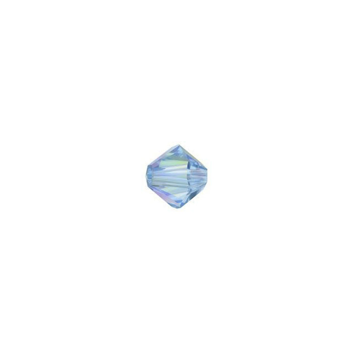 PRESTIGE Crystal, #5328 Bicone Bead 4mm, Light Sapphire AB (1 Piece)