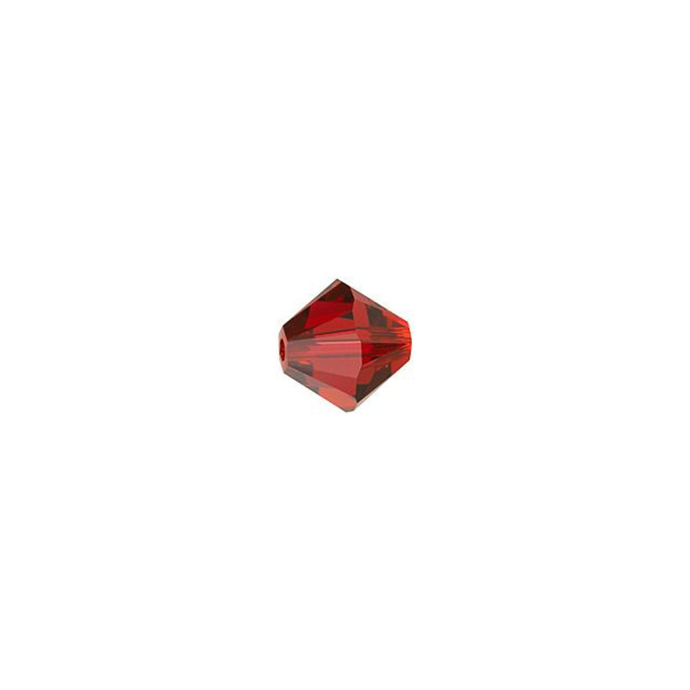 PRESTIGE Crystal, #5328 Bicone Bead 4mm, Scarlet (1 Piece)