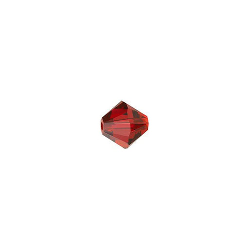 PRESTIGE Crystal, #5328 Bicone Bead 4mm, Scarlet (1 Piece)