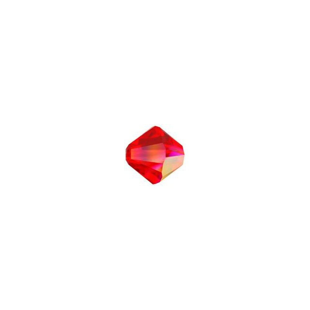 PRESTIGE Crystal, #5328 Bicone Bead 4mm, Light Siam AB (1 Piece)
