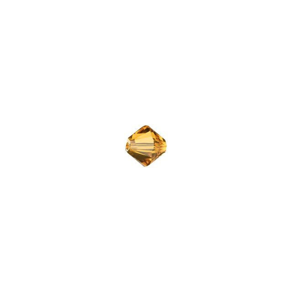 PRESTIGE Crystal, #5328 Bicone Bead 3mm, Topaz (1 Piece)