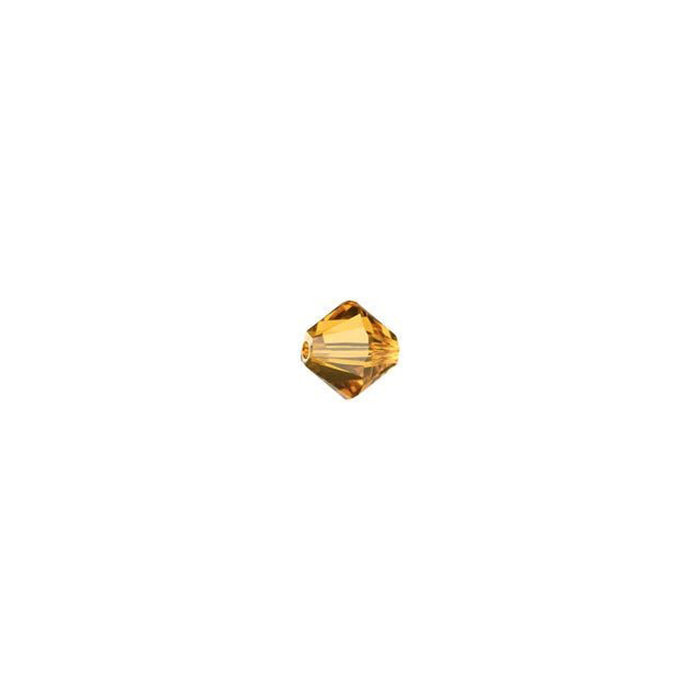 PRESTIGE Crystal, #5328 Bicone Bead 3mm, Topaz (1 Piece)