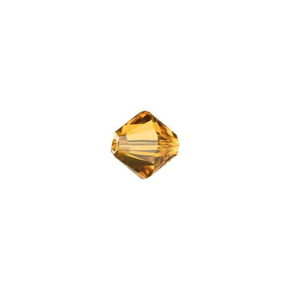 PRESTIGE Crystal, #5328 Bicone Bead 5mm, Topaz (1 Piece)