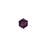 PRESTIGE Crystal, #5601 Faceted Cube Bead 4mm, Amethyst (1 Piece)