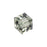 PRESTIGE Crystal, #5601 Faceted Cube Bead 8mm, Black Diamond (1 Piece)