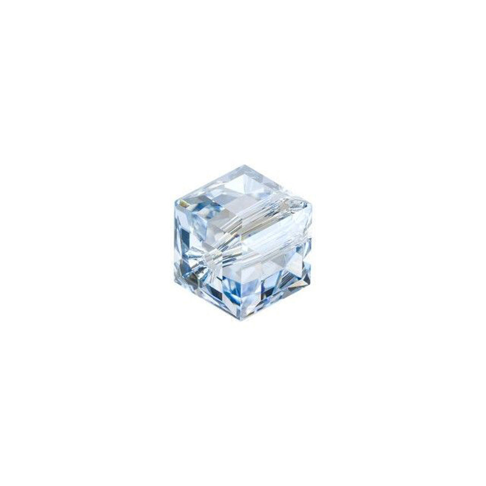 PRESTIGE Crystal, #5601 Swarovski Faceted Cube Bead 6mm, Crystal Blue Shade (1 Piece)