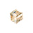 PRESTIGE Crystal, #5601 Swarovski Faceted Cube Bead 8mm, Crystal Golden Shadow (1 Piece)