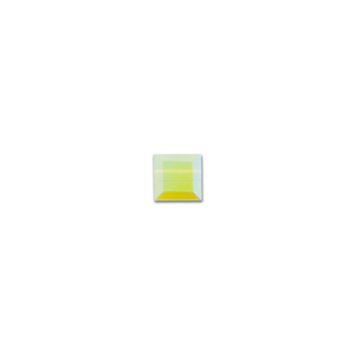 PRESTIGE Crystal, #5601 Faceted Cube Bead 4mm, Chrysolite Opal Shimmer B (1 Piece)