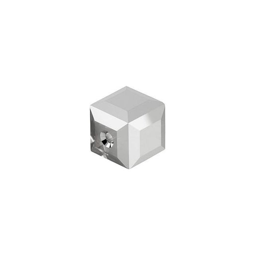 PRESTIGE Crystal, #5601 Swarovski Faceted Cube Bead 6mm, Crystal Light Chrome (1 Piece)