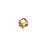 PRESTIGE Crystal, #5601 Faceted Cube Bead 4mm, Metallic Sunshine (1 Piece)