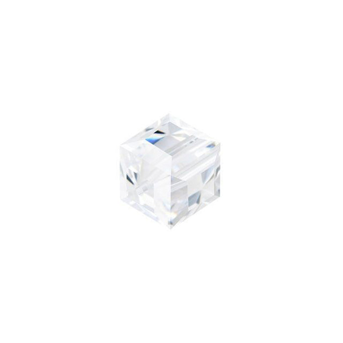 PRESTIGE Crystal, #5601 Faceted Cube Bead 6mm, Crystal (1 Piece)
