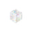 PRESTIGE Crystal, #5601 Faceted Cube Bead 8mm, Crystal AB (1 Piece)