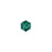PRESTIGE Crystal, #5601 Swarovski Faceted Cube Bead 4mm, Emerald (1 Piece)
